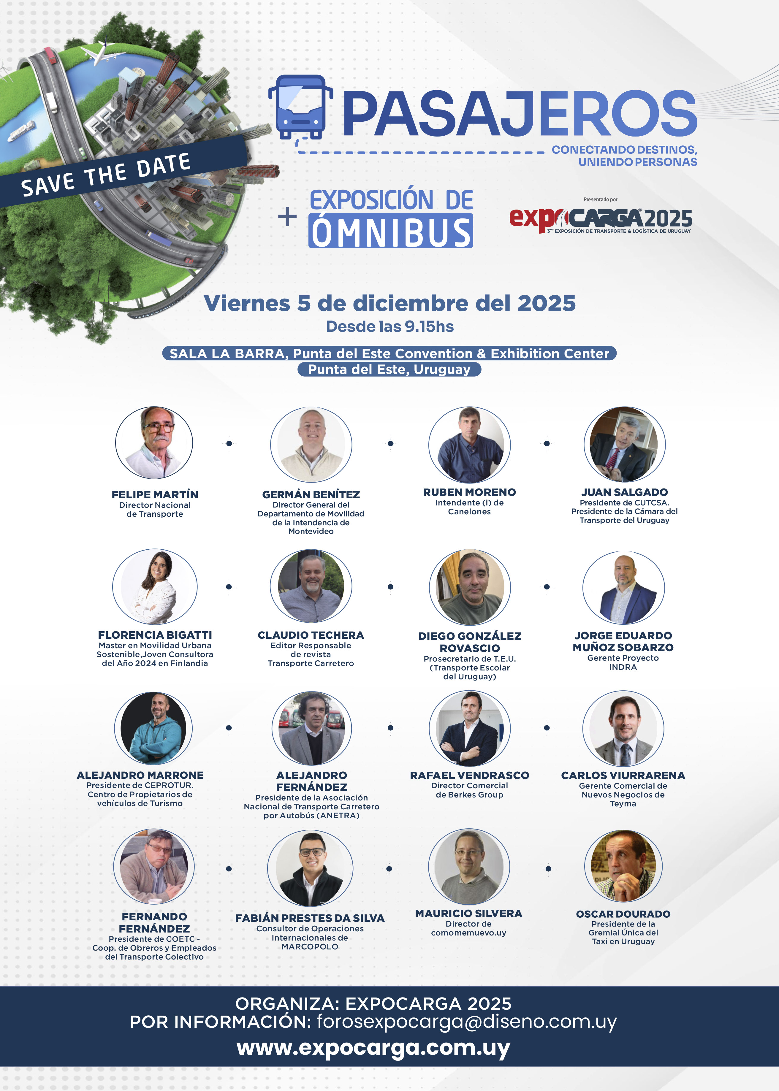 Primer Foro PASAJEROS en EXPOCARGA: Uruguay pone en movimiento el futuro del transporte de personas