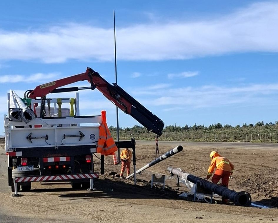 Inician obras de iluminación y seguridad vial en la ruta 9