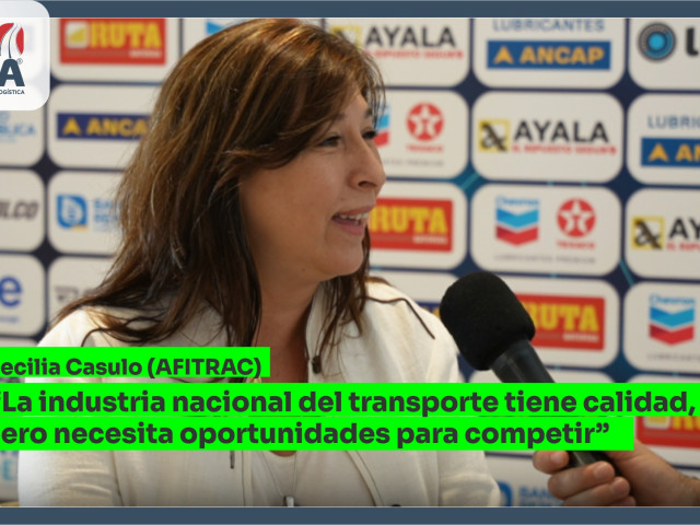 Cecilia Casulo (AFITRAC): “La industria nacional del transporte tiene calidad, pero necesita oportunidades para competir” Cecilia Casulo (AFITRAC): “La industria nacional del transporte tiene calidad, pero necesita oportunidades para competir”