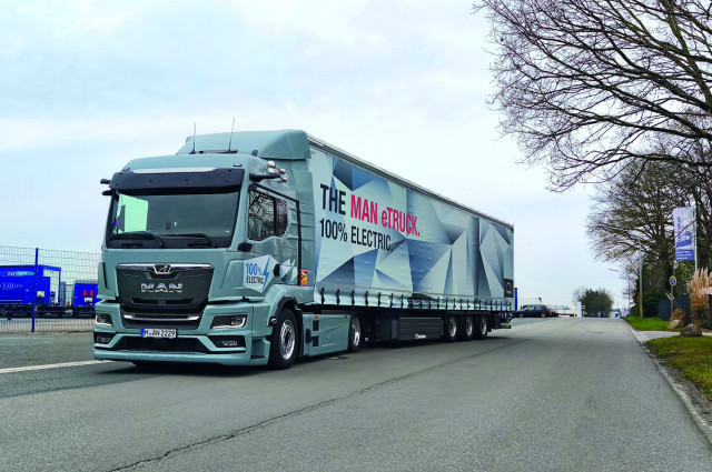 Con el MAN eTruck de París a Berlín