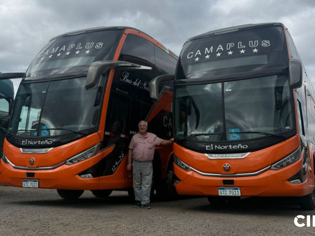 El Norteño incorporó nuevos Volvo B450R 8x2 con avanzada tecnología en seguridad