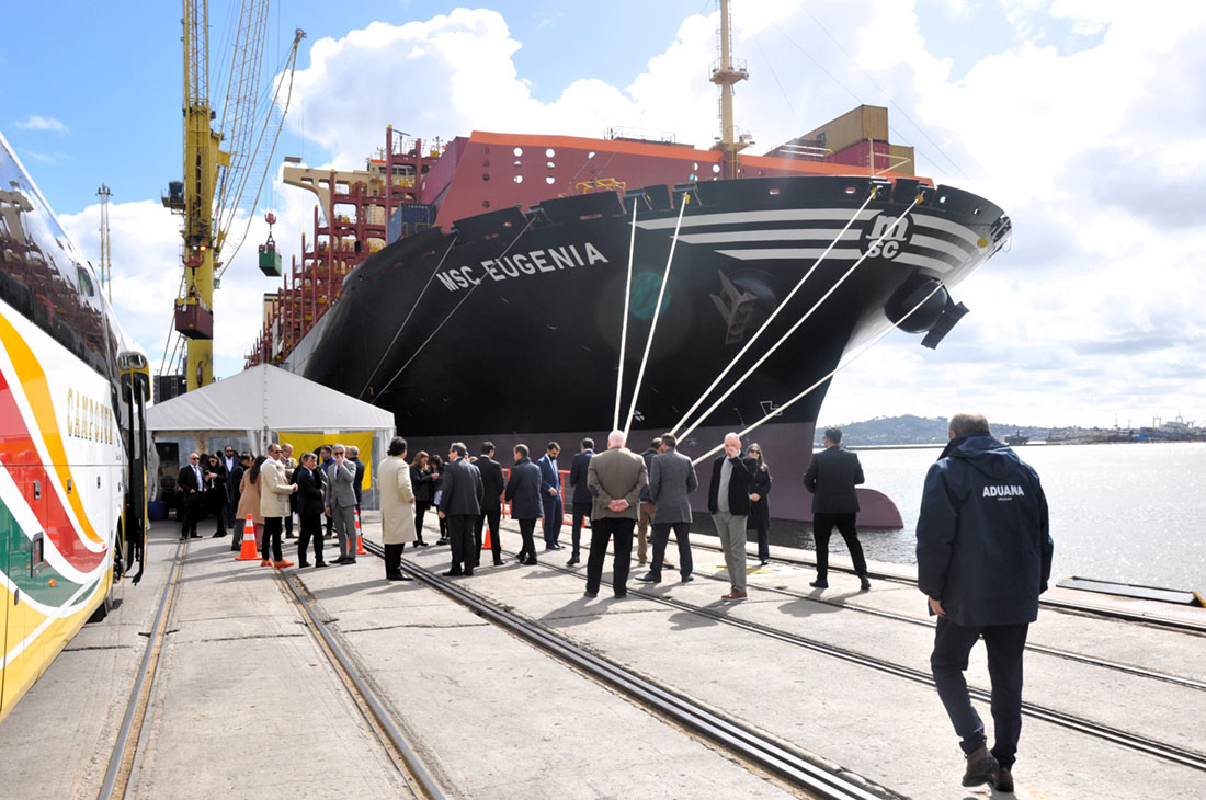 MSC EUGENIA por primera vez al puerto de Montevideo